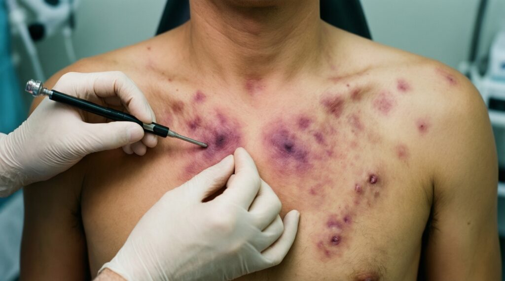 Здоровье кожи как индикатор внутренних проблем: когда дерматолог направит к терапевту - иллюстрация